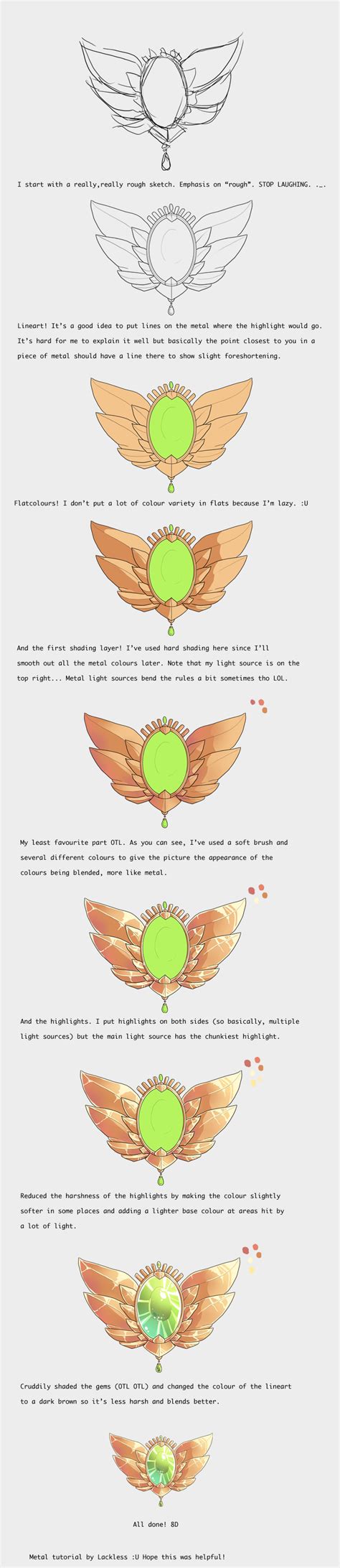 Metal Tutorial by lackless on DeviantArt