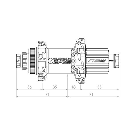 CarbonTi X Hub SP Straightpull Disc Centerlock Hub Rear X 12