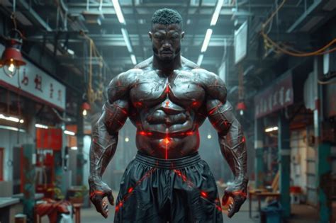 Premium Photo A Man With A Naked Torso And Large Muscles Athletic Sport Body Enormous Strength