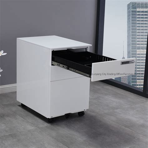 Code Lock Office Under Desk Drawer Pedestal Metal Movable Filing