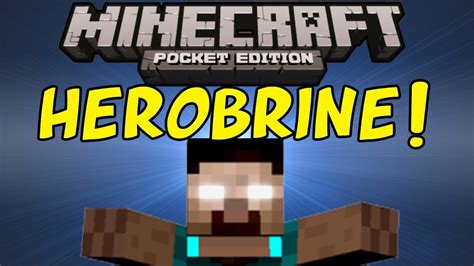 HEROBRINE MOD Minecraft Pocket Edition YouTube