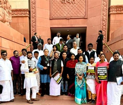 Almost Two Thirds Of Oppn INDIA Bloc MPs Suspended In Lok Sabha