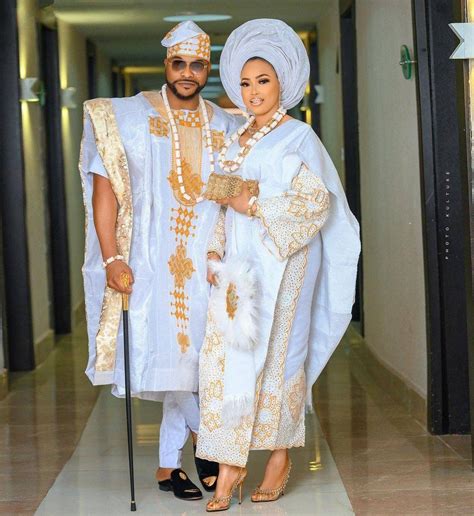 Nigerian Traditional Wedding Dresses Aso Oke For Couples Yoruba Wedding