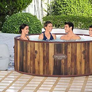 Bestway Helsinki SaluSpa Person Inflatable Outdoor Hot Tub Spa With Soothing AirJets
