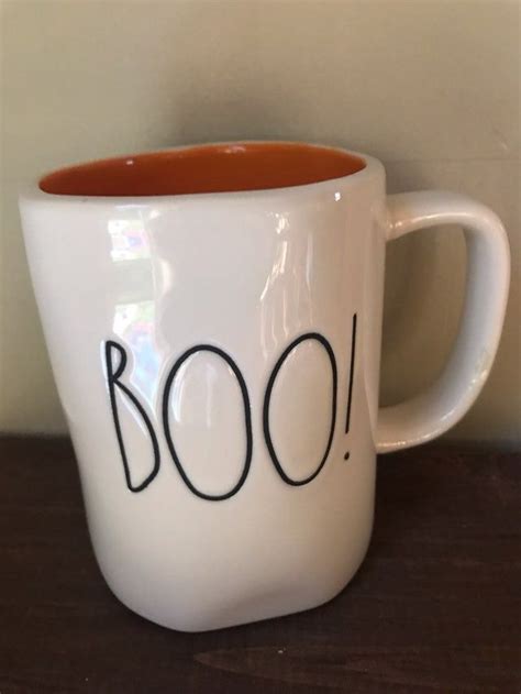 Rae Dunn Boo Mug On Mercari Rae Dunn Fall Halloween Decor Mugs