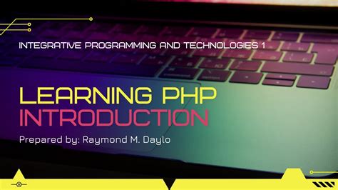 Introduction Integrative Programming And Technologies Php Youtube