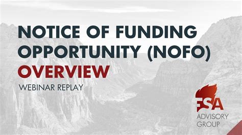 Notice Of Funding Opportunity Nofo Webinar From Fsa Ag S Tribal