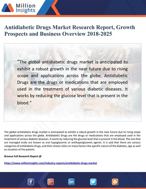 Ppt Antidiabetic Drugs Market Research Report Growth Prospects And Business Overview 2018