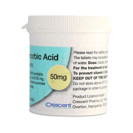 Ascorbic Acid 50mg Tablets | Crescent Pharma
