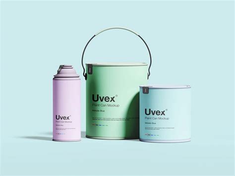 Free Paint Packaging Mockup Psd