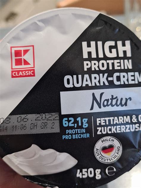 High Protein Quark Creme Natur K Classic Kalorie Kj I Warto Ci