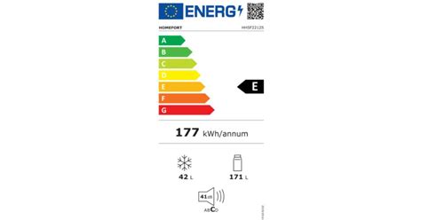 HOMEFORT HHSF2212S Felülfagyasztós hűtőszekrény E Energiaosztály Hűtő