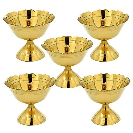 Mannar Craft Store Brass Traditionally Designed Rounded Detachable