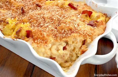 Mac and Cheese Recipe with Bacon and Egg