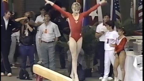 Hdp60 Olesia Dudnik Urs Balance Beam 1989 International Mixed Pairs