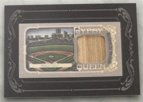 Topps Gypsy Queen Wrigley Field Stadium Seats Game Used Relic Sp