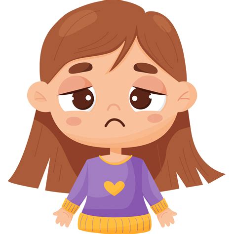 Free emoción tristeza y añoranza cara de niña 13528244 PNG with