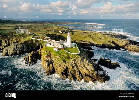 Fanad Head Lighthouse County Donegal Ireland On The Atlantic Coast