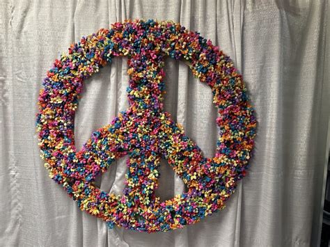 Flower Power Peace Sign Prop