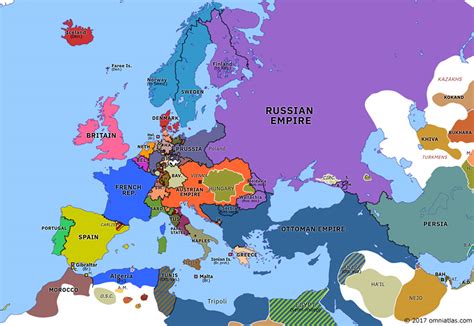 Austrian Empire Map 1848