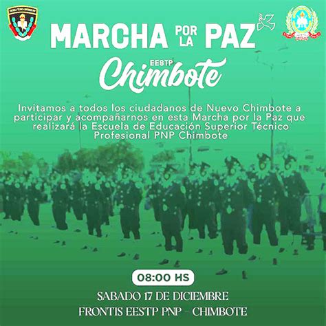 Escuela De Suboficiales Pnp Organiza Marcha Por La Paz Diario De Chimbote