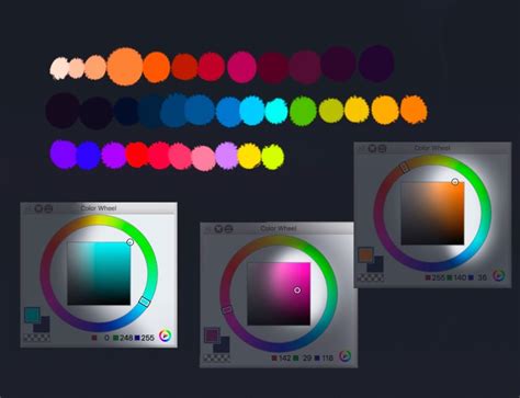 Digital Art Eyes Color Palette Dunkowi