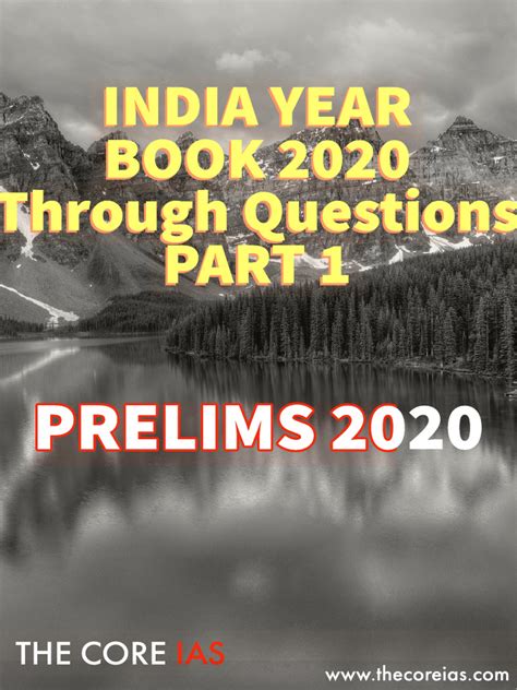 India Year Book 2020 Part 1 Pdf