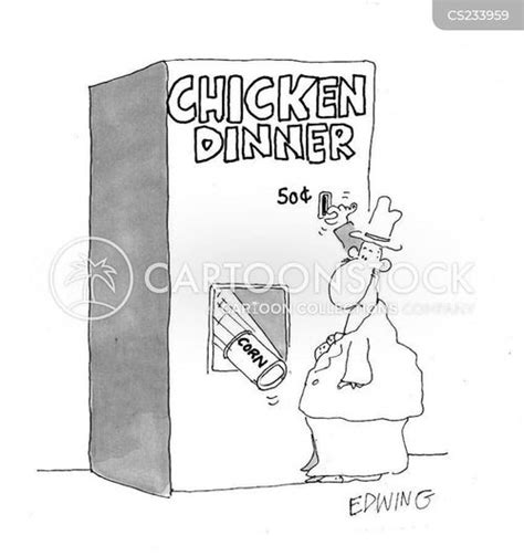 Chicken Dinner Cartoons and Comics - funny pictures from CartoonStock