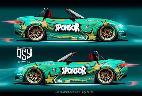 Jdm Style Livery Design By Osy Graphics Drift Cars Mazda Mx Miata