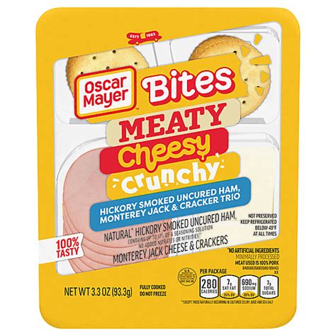 Oscar Mayer Trio Bites Meaty Cheesy Crunchy 33 Oz Packaged Hot