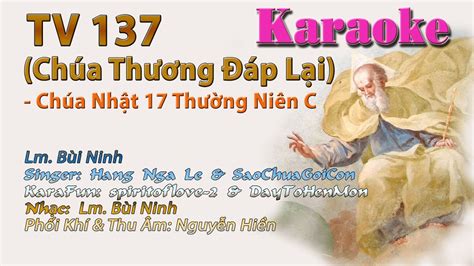 Karaoke Beat Tone Nữ Đáp Ca Thánh Vịnh 137 Chúa Thương Đáp Lại Lm