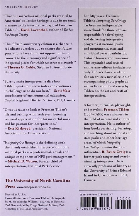 Interpreting Our Heritage Freeman Tilden Pdf