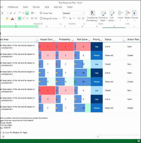 Risk Management Dashboard Template