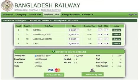 Bangladesh Railway Online Train Ticket Booking Time 2024