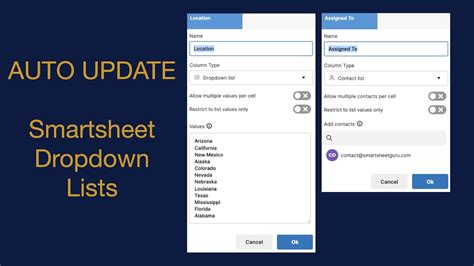 Smartsheet Dropdown List From Another Sheet Smartsheet Guru