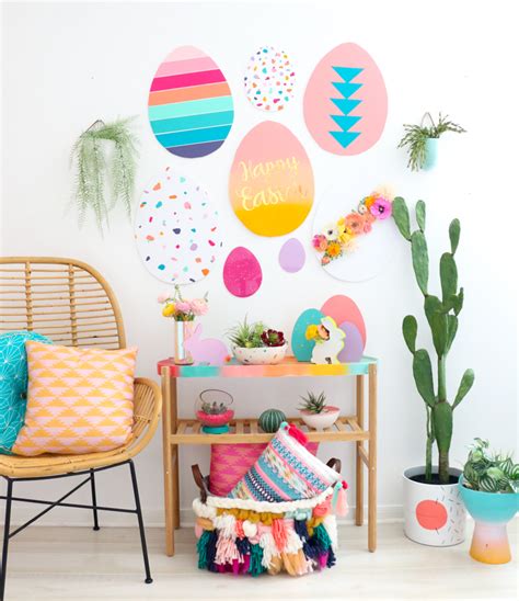 DIY Giant Easter Egg Wall Art A Kailo Chic Life