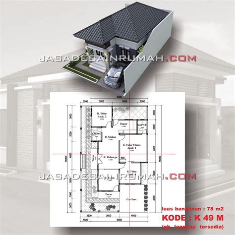 91 Gambar Desain Rumah Minimalis 2 Lantai Ukuran 8x15 Wajib Di