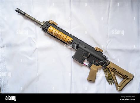 Rifle without magazine on white background Stock Photo - Alamy