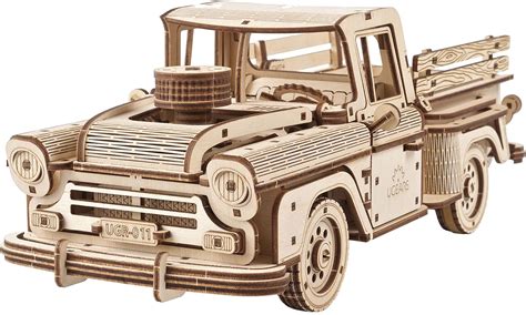 UGEARS Puzzle 3D Bois Kit Camion Classique des années 1950 Pickup