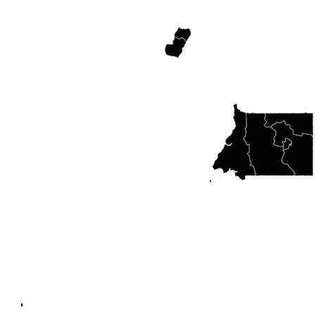 Premium Vector Equatorial Guinea Map With Administrative Divisions