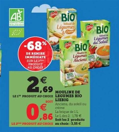 Promo Mouline De Légumes Bio Liebig Chez Hyper U Icataloguefr