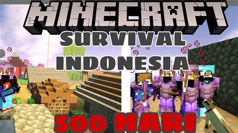 AKU MENCOBA BERTAHAN HIDUP SELAMA 500 HARI DI MINECRAFT PE YouTube