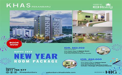 Hotel Khas Pekanbaru Tawarkan Promo Happy 2022 New Year Room Package