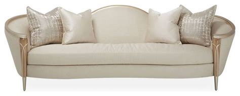 Aico Michael Amini Villa Cherie Sofa Pearl Midcentury Sofas By