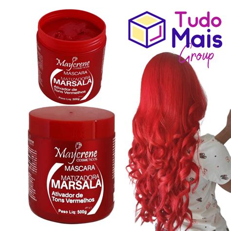 Produtos Para Cabelos Ruivos - Mascara Profissional para cabelos ruivos produto maycreme marsala ...