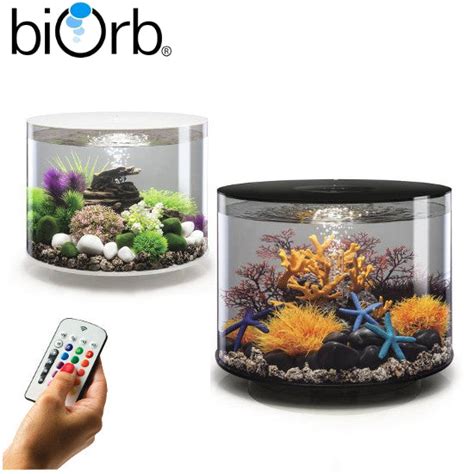 Biorb Tube Aquarium Mcr Led Lighting Black White Cazaar