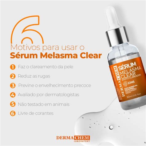 Dermachem S Rum Melasma Clear Efeito Clareador Na Casa Dos