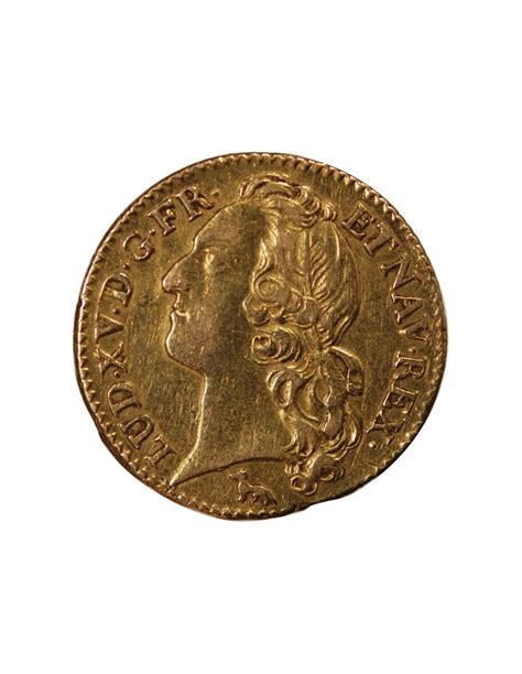 LOUIS XV LOUIS D OR AU BANDEAU 1749 A PARIS Or Suffren Numismatique