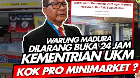 Warung Madura Dilarang Buka Jam Seharusnya Kami Ukm Dilindungi