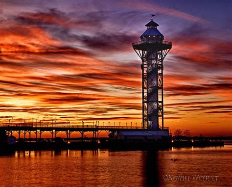 Sunset At Dobbins Landing Erie Pa Presque Isle State Park